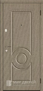 Входная дверь с накладкой МДФ №520 внешняя - фото